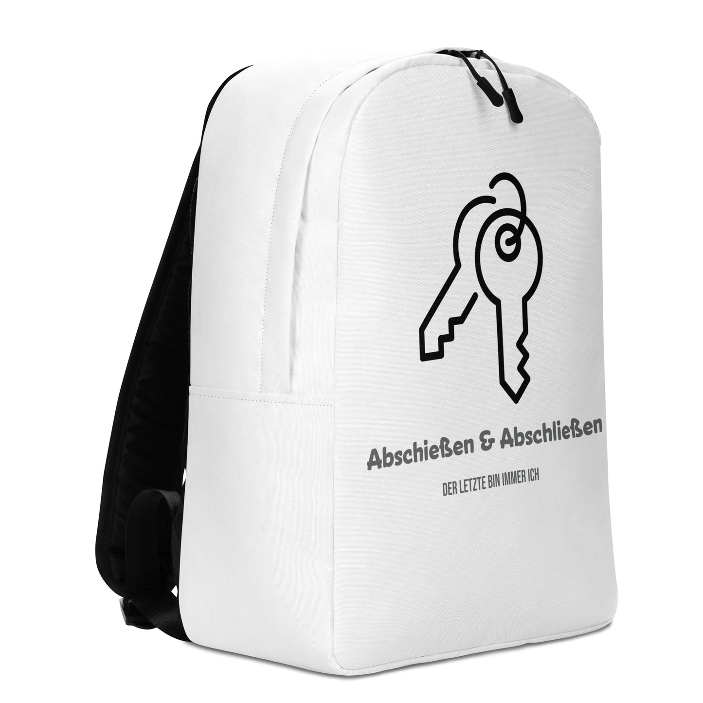 Abschießen & Abschließen Minimalistischer Rucksack