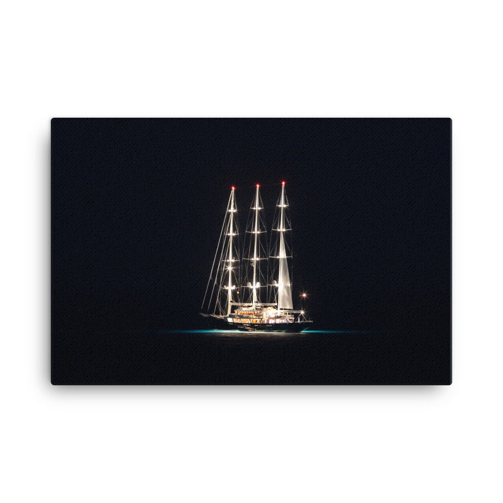 Segelschiff an der Playa de Palma - Leinwand