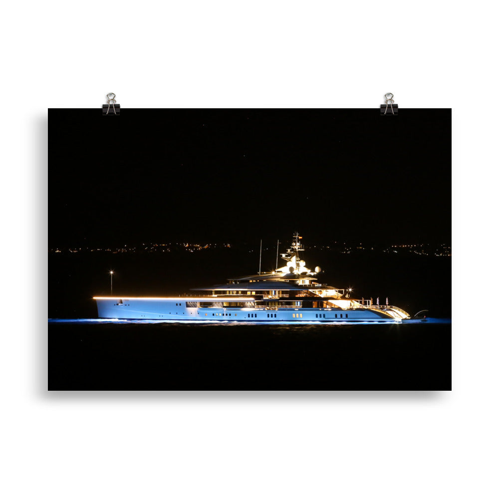 Yacht an der Playa de Palma - Poster