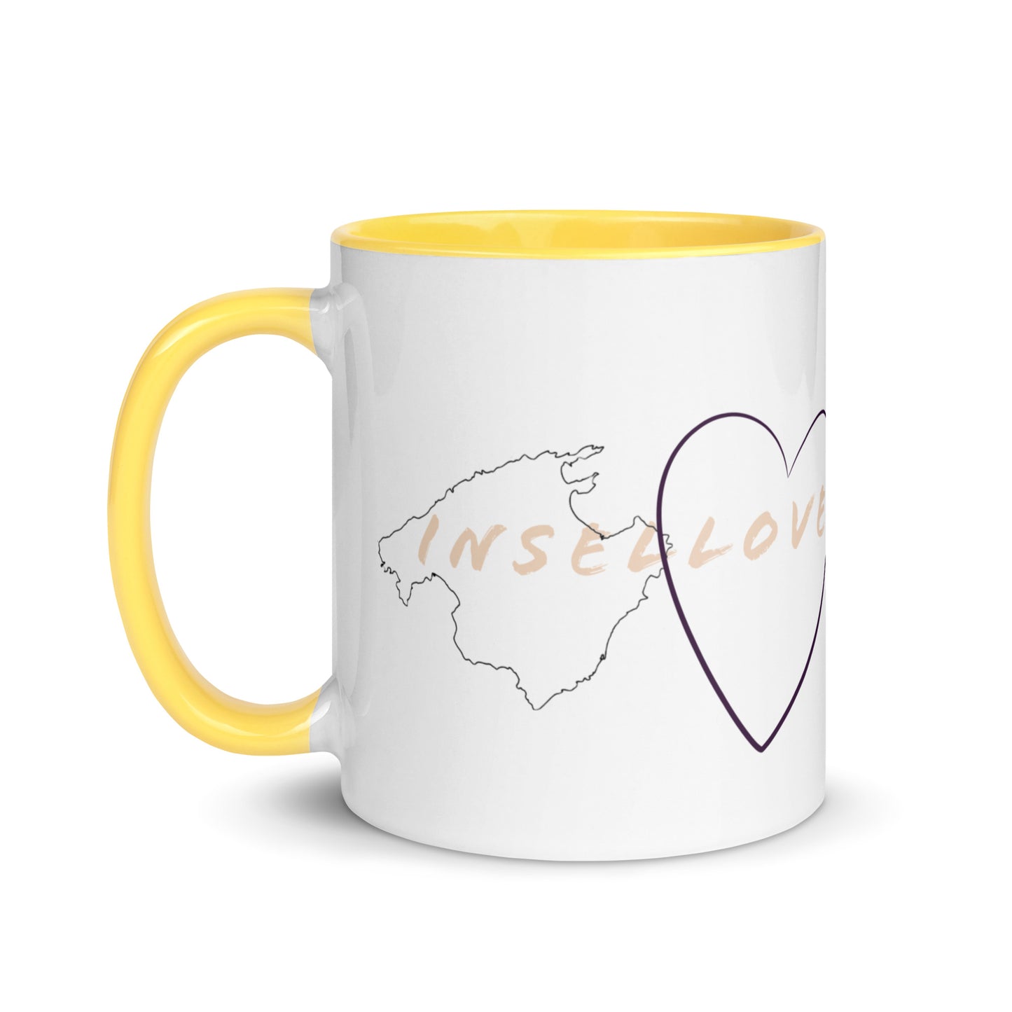 Insellove <3 - Tasse mit farbiger Innenseite