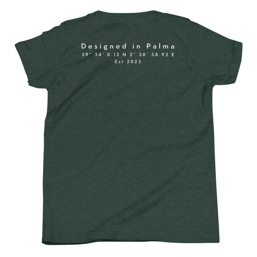 Insel Koordinaten - Kurzärmeliges T-Shirt für Kinder