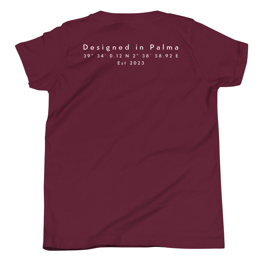 Insel Koordinaten - Kurzärmeliges T-Shirt für Kinder