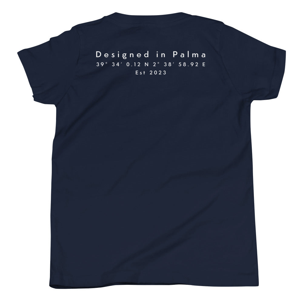 Insel Koordinaten - Kurzärmeliges T-Shirt für Kinder