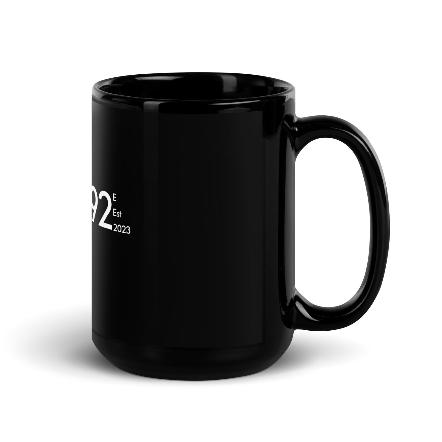 58.92 E - Schwarze glänzende Tasse