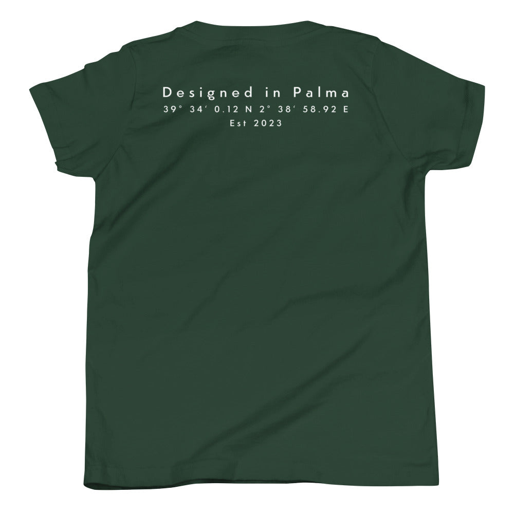 Insel Koordinaten - Kurzärmeliges T-Shirt für Kinder