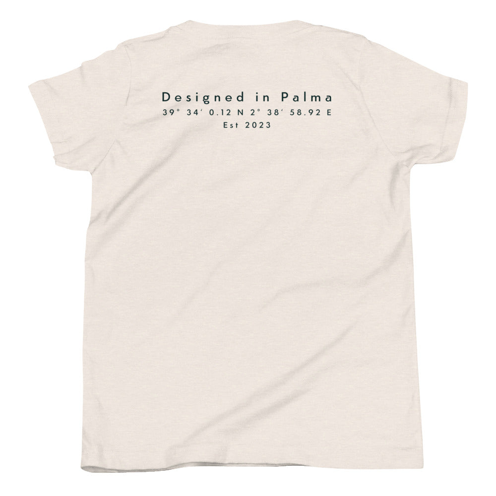 Insel Koordinaten - Kurzärmeliges T-Shirt für Kinder
